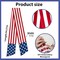 Veterans Day Patriotic Wreath Sash, American Flag Door Sash for Memorial Day, 4th of July & Labor Day Front Door Decor